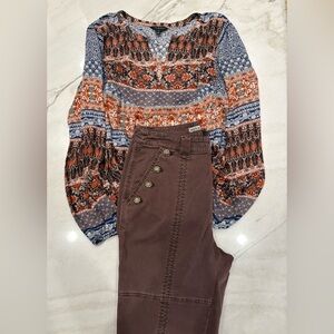 Marrakech Stylish Women's Wine Colored Jeans Same Day Shipping Size 27-28